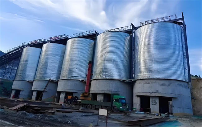 浙江螺旋卷板仓施工现场